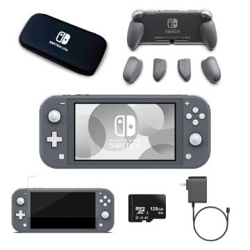 Nintendo Switch Lite Premium Bundle (Gray) (Renewed)