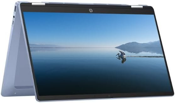 HP 2025 Portable x360 Chromebook, 14” Convertible FHD IPS Touchscreen, Intel Processor Up to 3.39GHz, 4GB DDR4, 64GB Storage, Super Fast 6th Gen WiFi, Chrome OS, Dale Blue (Renewed)