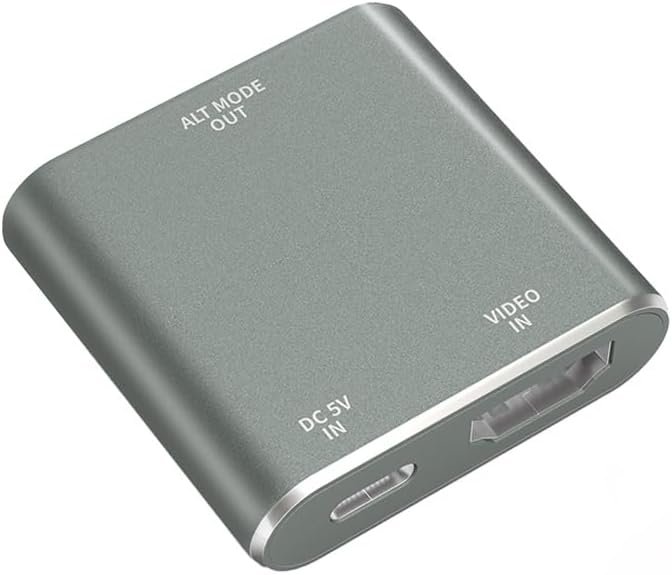 HDMI to USB-C Adapter, HDMI to Type C Adapter for XREAL One/Viture/RayNeo Air/Rokid AR Glasses and Portable Monitor Compatible 4K 60Hz Connect to Source Devices Switch 2, PS4/5, Xbox, Laptops