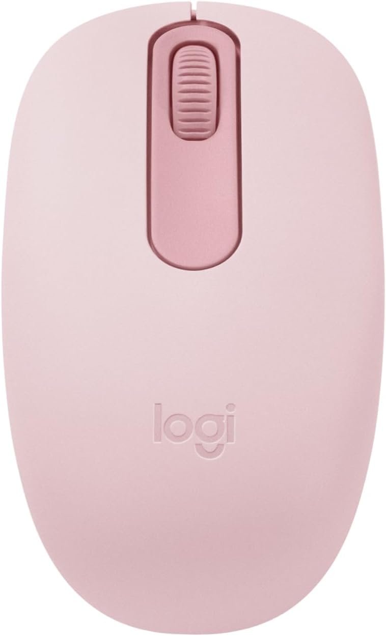 Logitech M196 Bluetooth Wireless Mouse, Compact and Portable Mouse for Laptops, Tablets and More, 12-Month Battery, Smooth Tracking, Compatible with PC and Mac, Windows and macOS – Rose