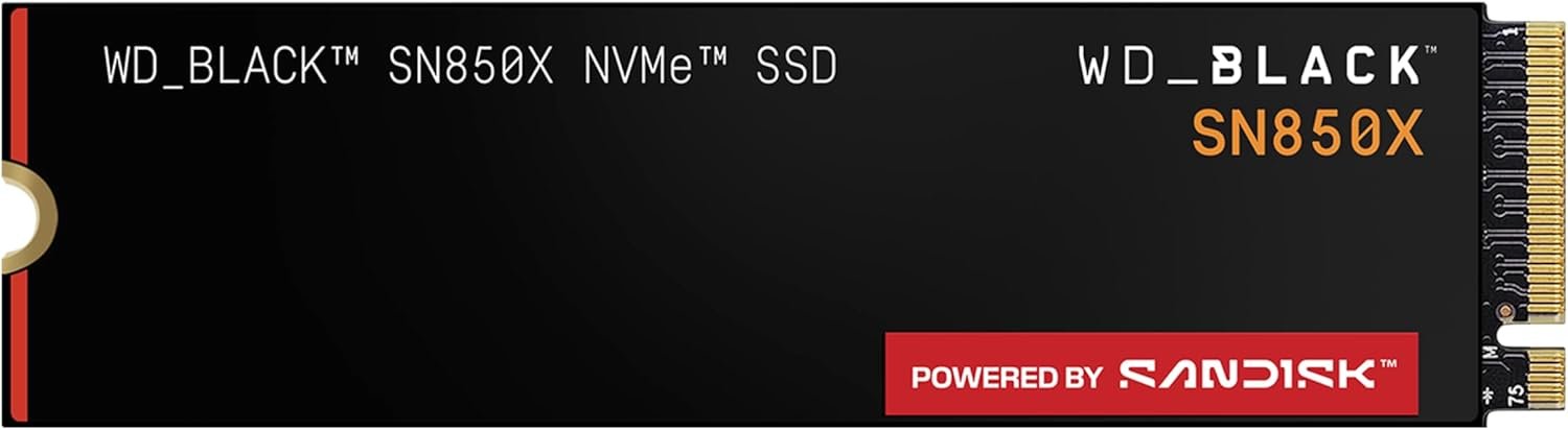 WD_BLACK 4TB SN850X NVMe SSD Internal Solid State Drive – Gen4 PCIe, M.2 2280, Up to 7,300 MB/s – WDS400T2X0E