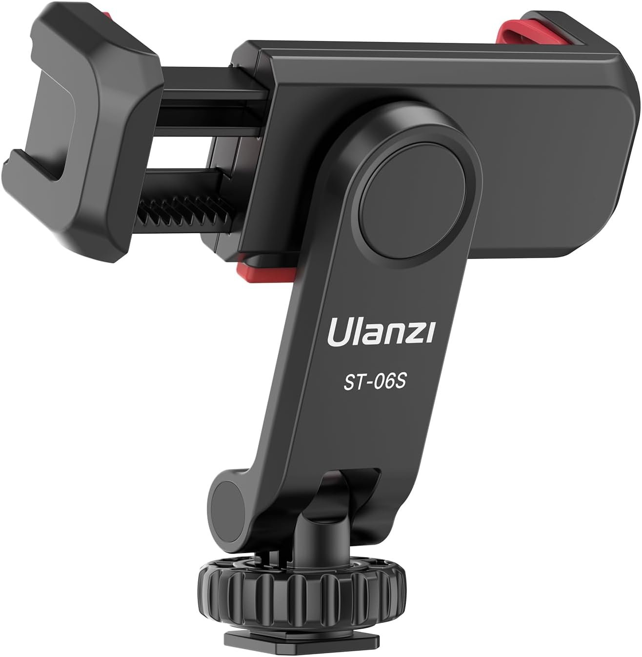 Phone Tripod Mount Holder for iPhone – ULANZI ST-06S Camera Hot 2 Cold Shoe Phone Mount Compatible for iPhone Android Sony Canon DJI Ronin S/SC Zhiyun Gimbals