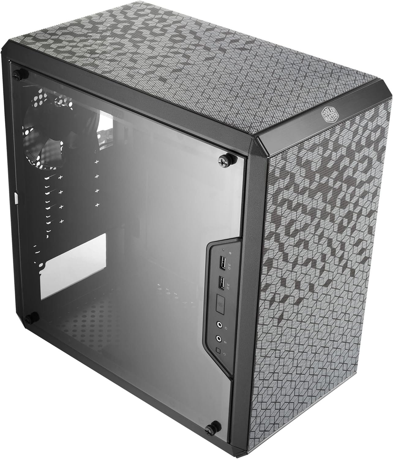 Cooler Master MasterBox Q300L Micro-ATX Tower with Magnetic Design Dust Filter, Transparent Acrylic Side Panel, Adjustable I/O & Fully Ventilated Airflow, Black (MCB-Q300L-KANN-S00)