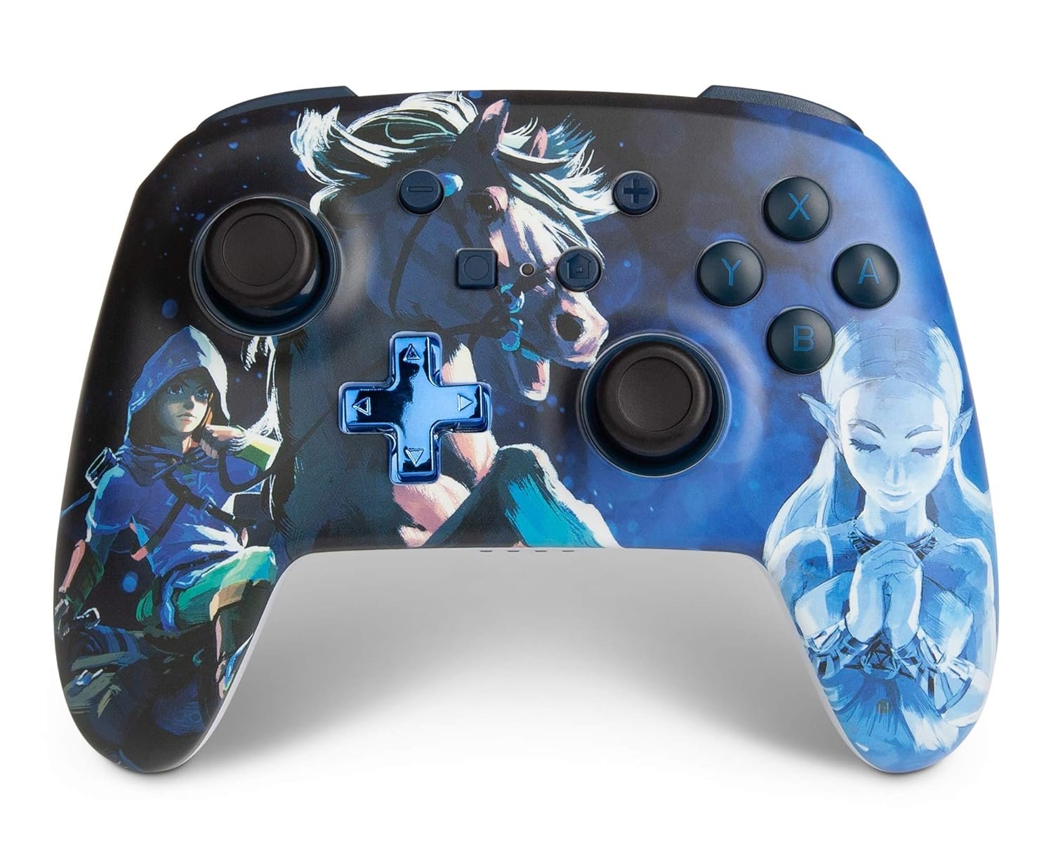 PowerA Enhanced Wireless Controller for Nintendo Switch / Switch 2 / Switch Lite / OLED Model – Legend of Zelda, Midnight Ride – Gamepad, game controller, Officially Licensed