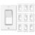 BESTTEN 10 Pack Single Pole Decorator Light Switch with Wallplate, 15A 120/277V, Rocker Paddle Wall Switch, On/Off Interrupter for LED and Other Lamps