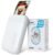 Liene 2×3” Photo Printer, Mini Instant Portable Color Mono Picture Printer Bundle 50 Zink Adhesive Paper, Bluetooth 5.0, Compatible w/iOS & Android, Small Phone Sticker for iPhone, Smartphone, White