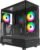 MONTECH XR-B, ATX Mid-Tower PC Gaming Case, 3x120mm ARGB PWM Fans Pre-Installed, Full-View Dual Tempered Glass Panel, Wood-Grain Design I/O Interface, Support 4090 GPUs, 360mm Radiator Support, Black