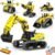 5 in 1 Building Toys STEM Robotics Kit, 430 PCS Blocks RC Robot Erector Sets, APP & Remote Control Excavator Science Kits for Kids Age 6 7 8 9 10 11 12-14, DIY Educational Gift for Boys & Girls